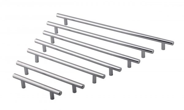 Manija Tirador Barral Acero Inox Mueble De 128 Mm Qbo - Imagen 1