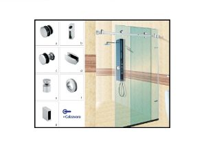 Kit Mampara Corrediza P/ Ba?o A. Inox Minimalista