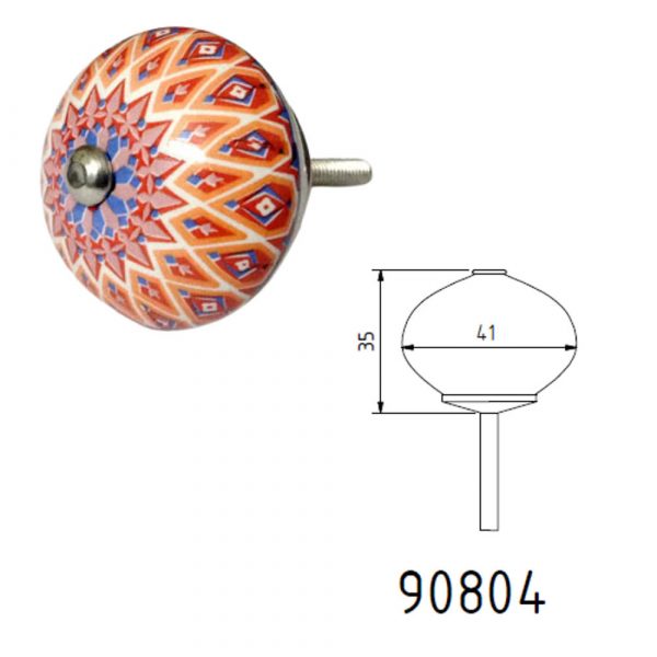 90804.jpg Tirador De Ceramica Para Cajones Puertas Perilla C525 - Imagen 1