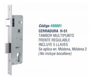 Cerradura H-51 Modena