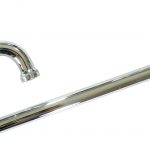 Manijon L Curvo Para Puerta De Vidrio inox 52 X 17.5