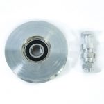 Ruedas Acero Porton Corredizo 120 Mm X 2 Doble Rodamiento