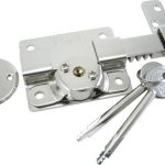 Pasador Cerrojo Seguridad Llave Cruz C/2 Llaves Importado