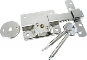 Pasador Cerrojo Seguridad Llave Cruz C/2 Llaves Importado