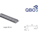 Rejilla Respiradero De Aluminio 8 X 30 Para Placard / Pared