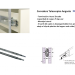 Corredera Angosta (tipo Std) De 35 Cm - Qbo
