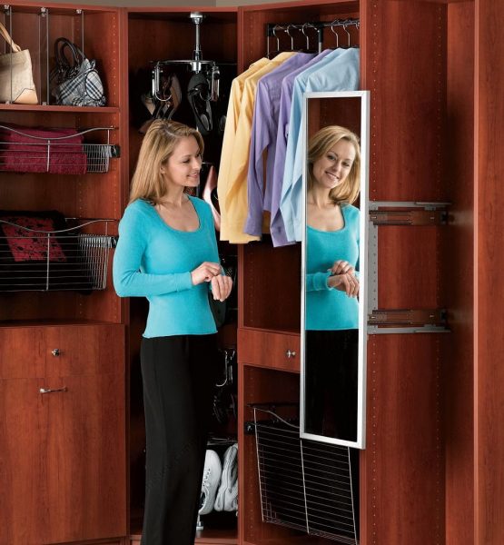 Espejo Extraible Y Pivotante Tipo Hafele Para Placard! - Imagen 3