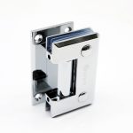 Bisagra P/ Mampara Pared-vidrio 90? Zamak P/fijar Al Borde - Imagen 2