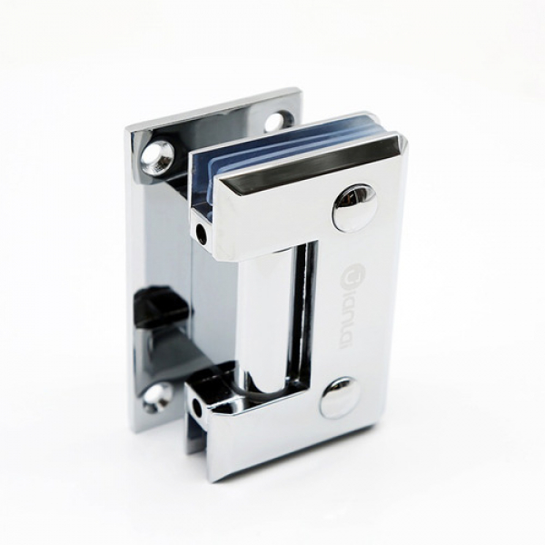 Bisagra P/ Mampara Pared-vidrio 90? Zamak P/fijar Al Borde - Imagen 2