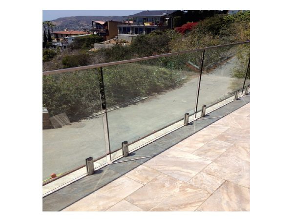 Soporte De Piso De Acero Inoxidable Para Baranda de Vidrio - Imagen 2