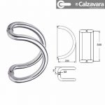 Manijon C Dise?o Para Puerta De Blindex De Acero Inoxidable