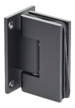 Bisagra P/ Mampara Pared-vidrio 90° Zamak Negra Biselada