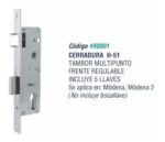Cerradura Multipunto H-51 X30u Con Tambor Modena Aberturas