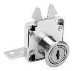 Cerradura Tipo Cangrejo Puerta Corrediza De Mueble Qbo Color Platil