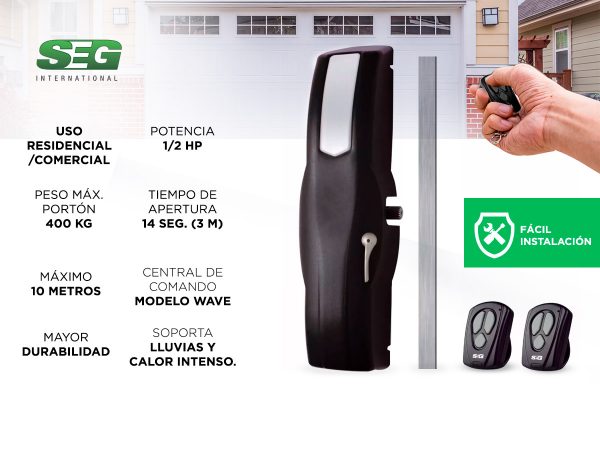 Kit Porton Levadizo TORK Seg  400 kg - Imagen 3