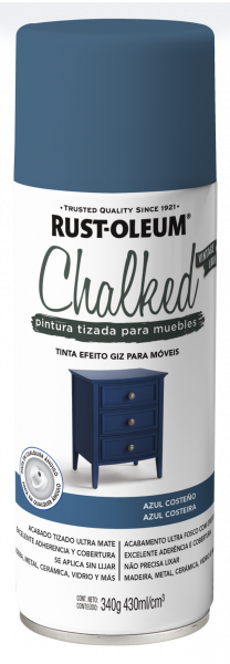 Aerosol Rust Oleum Chalked Azul Costeno 302598 - Imagen 2