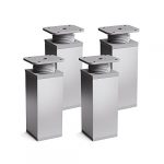 Pata Aluminio 10 Cm Cuadrada