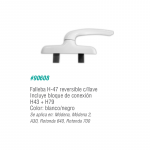 Falleba H-47 reversible Con Llave y Bloque de Conexion