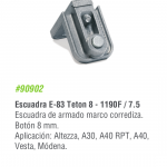 Escuadra E-83 Teton 8 - 1190F / 7.5