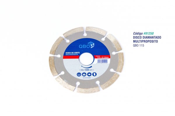 91250.jpg Disco Diamantado Multiproposito QBO 4 (115 mm )QBO - Imagen 1