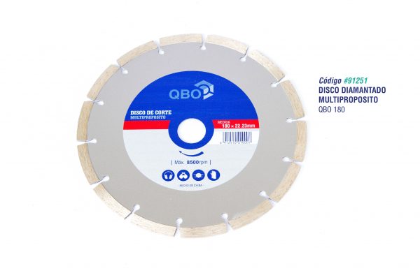 91251.jpg Disco Diamantado Multiproposito QBO 7 (180 mm ) - Imagen 1