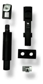 Pasador Puerta H49 Modena A30 Rotonda 640 Aluminio Cierre Color Negro