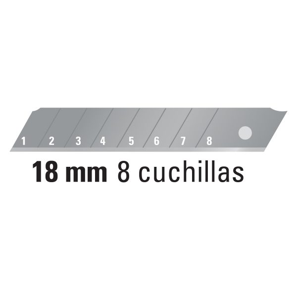 Cutter Trincheta Pretul de 18 mm CUT-6P - Imagen 2