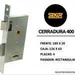 Cerradura Seguridad Frente Angosto Sekur 400