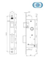 Cerradura para Aberturas de Aluminio ANDIF 857/40