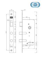 Cerradura para exterior e interior AN-DIF 101