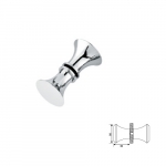 Tirador Vintage De Aluminio Cromado Para Mampara De Ba?o