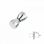 Tirador Tanque De Aluminio Cromado Para Mampara De Ba?o