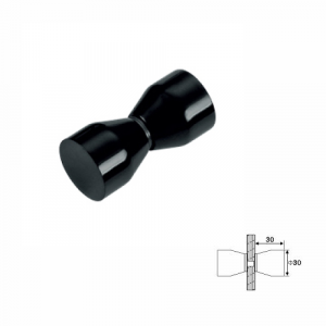 Tirador Tanque De Aluminio Negro Para Mampara De Ba?o