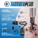 Taladro Atornillador ThunderPlus 12V TL01202 Con Maletin - Imagen 3