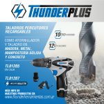 Taladro Atornillador ThunderPlus 12V TL01205 Con Percutor - Imagen 3