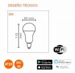 Lampara Smart TW (Blanco Frio y Calido) 9W - Imagen 2