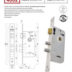 Cerradura Kallay 4002 Niquelada Doble Pestillo