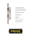 Cerradura Prive 200 Zincada (en Bolsa)