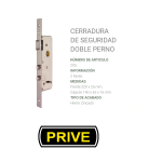 Cerradura Prive 205 Niquelada (en Bolsa)