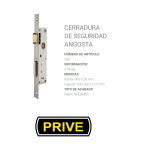 Cerradura Prive 206 Angosta (en Bolsa)