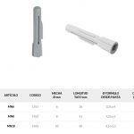 Tarugo De Nylon Multiuso Standard De 8 X 50 Ud