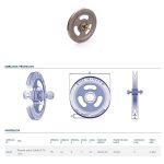 Ruedas Para Cable Con Ruleman De 75 Mm 4124-21 Fullroller