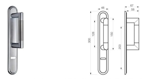 Manijon Con Plaqueta Tropea - Imagen 2