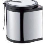 Cesto Tacho Basura Acero Inox Extraible Bajo Mesada 10 L