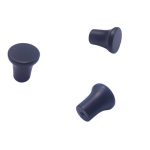 Tirador Manija Redondo Negro Para Mueble Cajones 18x20mm  Negro