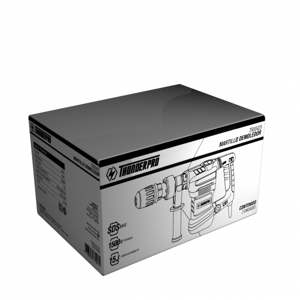 Rotomartillo MAX 15J / 1500W  - Thunder Pro TR00425 - Imagen 3