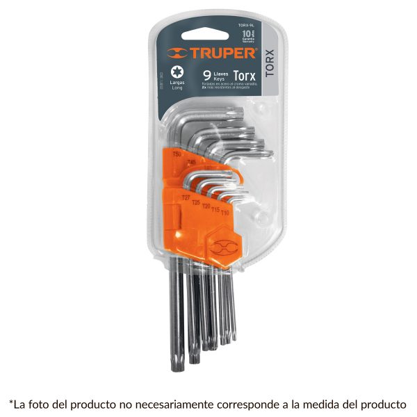 Juego De Llaves Torx T10-t50 9 Piezas Truper - Imagen 2