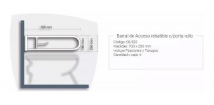 Barral De Seguridad Rebatible Para Ba?o De Discapacitado
