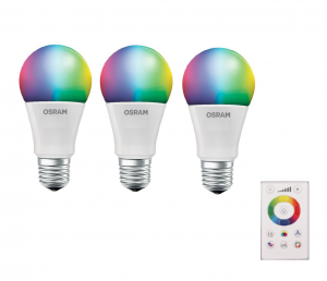 Lampara Led Rgbw Osram 7.5w E27 X 3 Ud + Control
