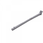 Perchero Recto un topes Panel Rapiwall 40 Cm -  Blanco